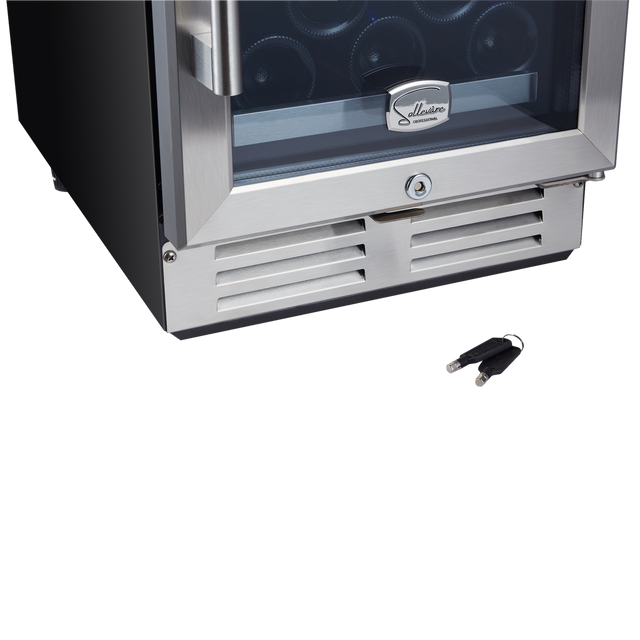 15-in W 13-Bottle and 48 Can Capacity Stainless Steel Dual Zone Cooling Built-In/freestanding Wine Cooler