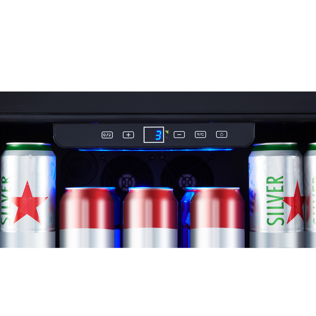 23.4-in W 175-Can Capacity Stainless Steel Dual Zone Cooling Built-In/freestanding Wine Cooler