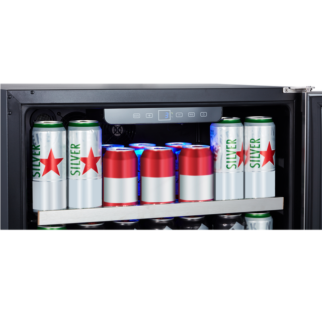 23.4-in W 175-Can Capacity Stainless Steel Dual Zone Cooling Built-In/freestanding Wine Cooler